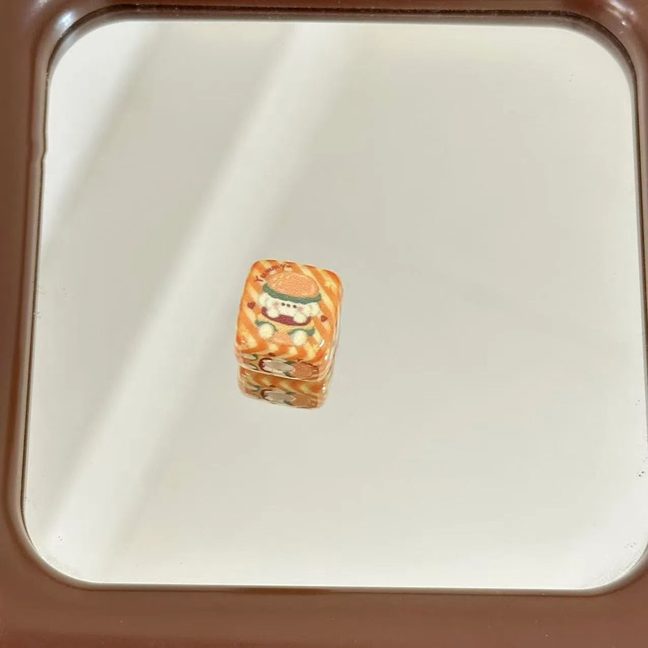 Square Acrylic Beads 14mm McDonald's Puppy Series Colorful 10pcs 5