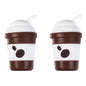 Silicone 3D Focal Beads Coffee Cup With Coffee Bean Detail 20pcs 13
