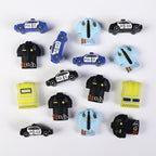 Silicone 3D Police Theme Focal Beads 20 pcs 4