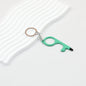 No Touch Door Opener Touchscreen Keychain Multifunctional Alloy - Green