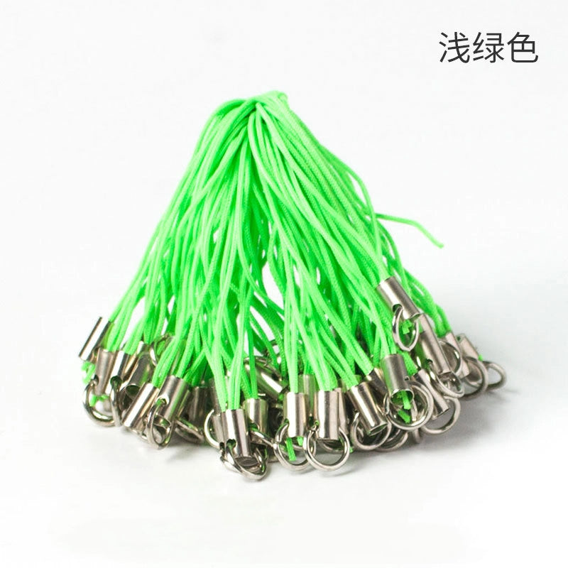 Polyester Iron Aluminum Phone Strap 58mm Colorful 100pcs 22