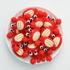 Silicone 3D Focal Beads Crab Big Eyes Smiling Face Claws