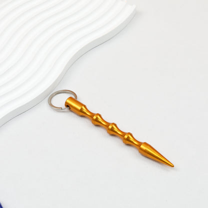 Self Defense Keychain Alloy Aviation Aluminum Bamboo Design