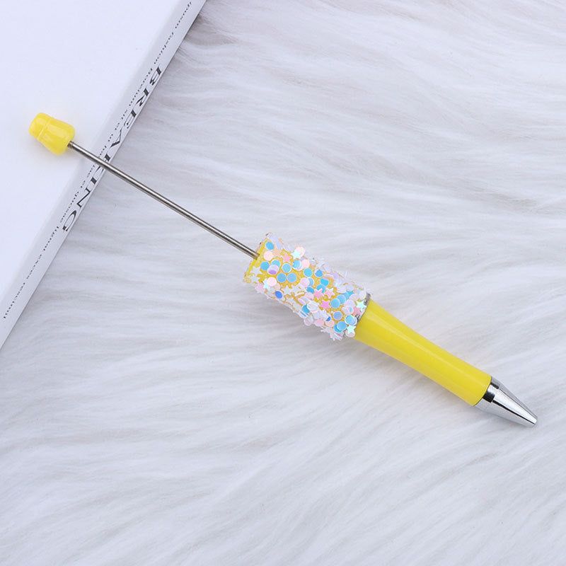 Star Sequin Creative Beadable Pen Plastic 9