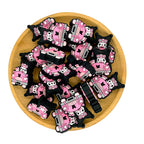 Silicone Focal Beads Kuromi Car Convertible Heart Details 20pcs 2