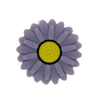 Silicone Focal Beads Daisy Sunflower Rounded Center 20pcs 15