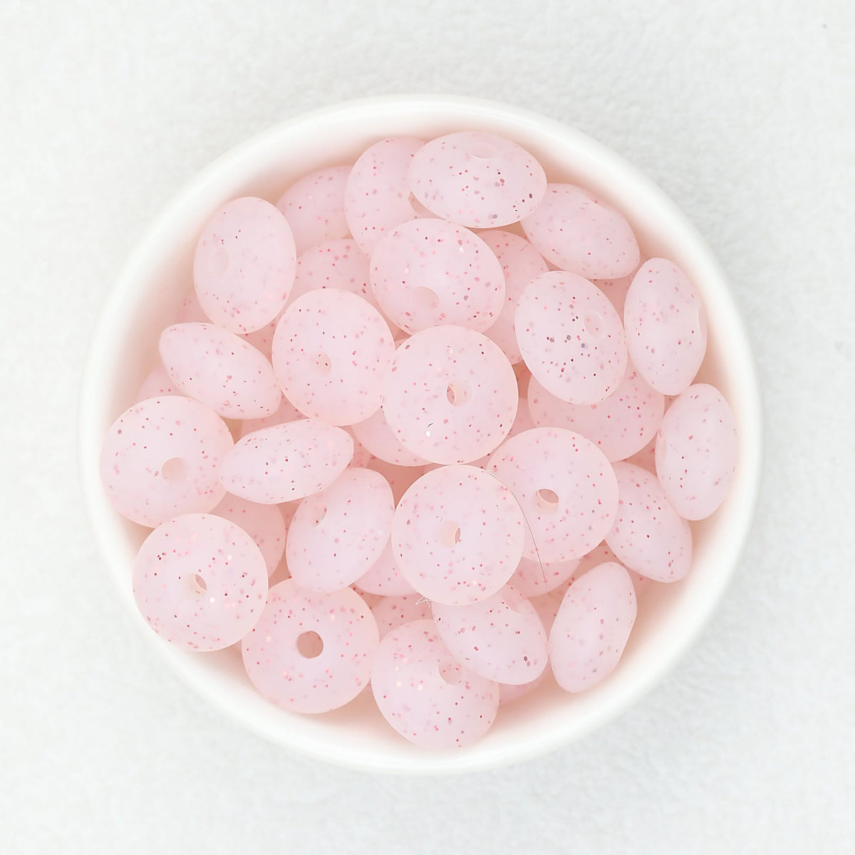 12mm Glitter Silicone Round Spacer Beads Assorted Colors 50pcs - 9