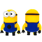 Silicone 3D Focal Beads Smiling Minions Front View