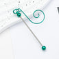 Beadable Hook Metallic Colorful Tips Swirl Shape 12.9cm 9