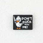 Silicone Focal Beads Handsome Ducks Black Sunglasses Sword 20pcs