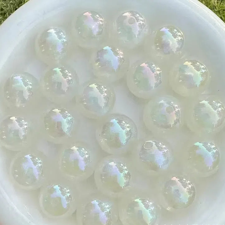 Glow In The Dark Bubblegum Beads 20mm Mermaid Color Pastel 10pcs 4