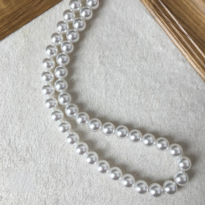 Pearl Glass Beads 10mm Imitation Smooth Lustrous 40pcs 6