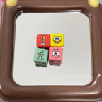 Spongebob Square Acrylic Square Beads 16mm Vibrant Cartoon Faces 10pcs 2