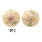 15mm Silicone Beads Rhombus Printed Design 50pcs 52