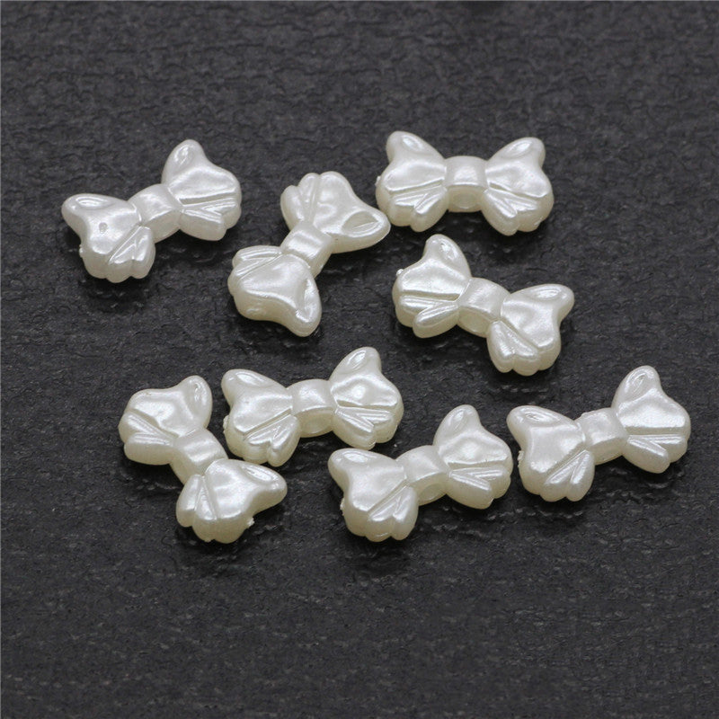 Pearl Butterfly and Star Acrylic Beads 11-15mm Imitation Pearl 100pcs 3