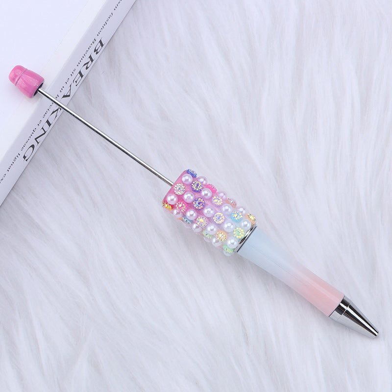 Colorful Pearl Gradient Round Ballpoint Pen Plastic 16