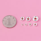 Metal Spacer Beads 3-10mm Polished Classic 2pcs 4