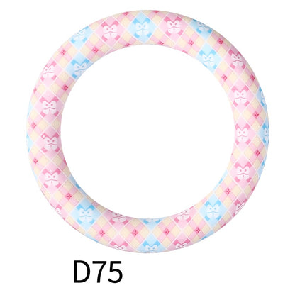 65mm Silicone Beads Printed Designs Vibrant Colors 27
