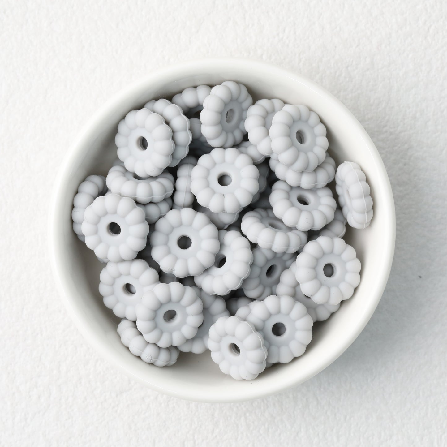 50pcs 12mm 15mm Disc Silicone Beads Solid Colors Smooth Matte