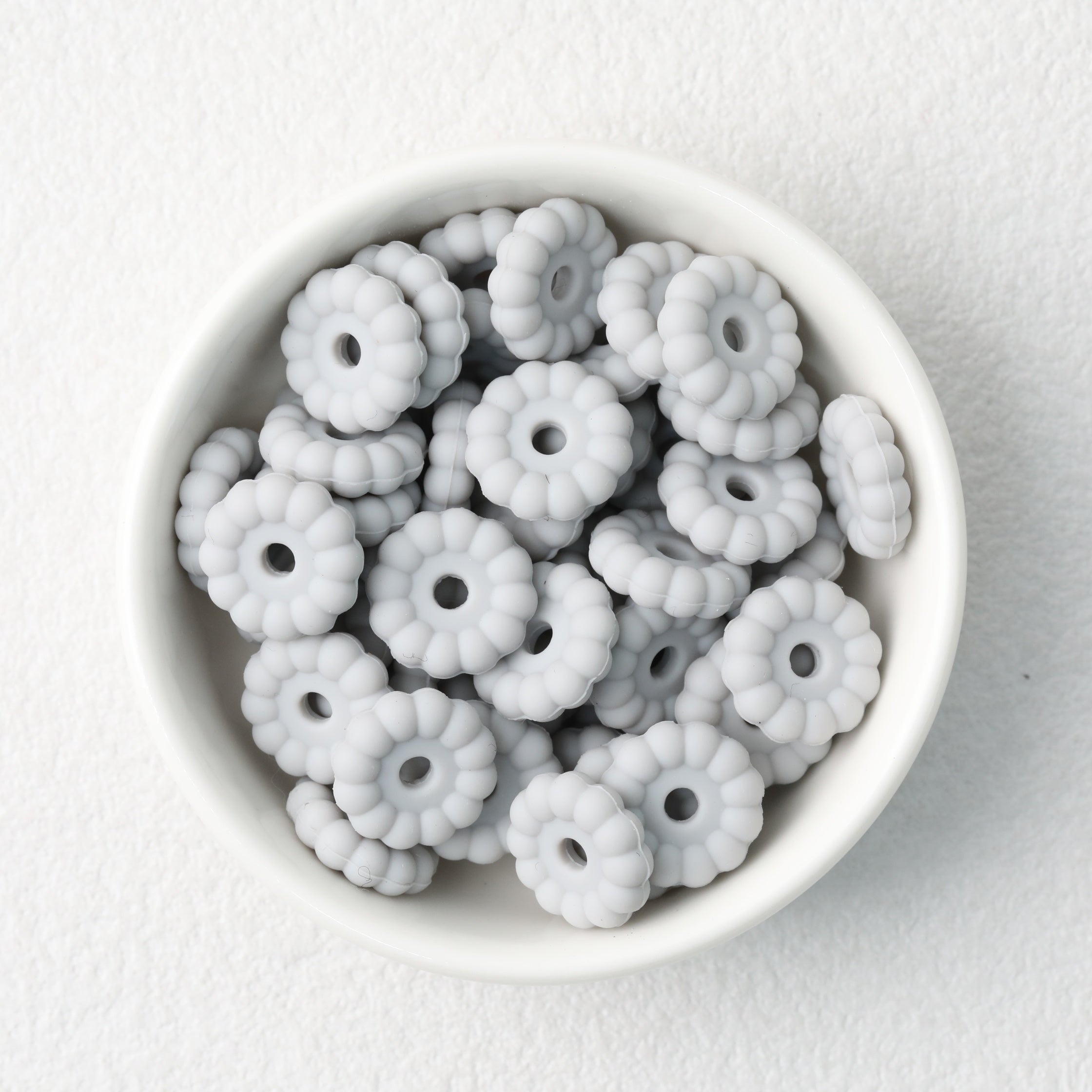 50pcs 12mm 15mm Disc Silicone Beads Solid Colors Smooth Matte