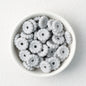 50pcs 12mm 15mm Disc Silicone Beads Solid Colors Smooth Matte
