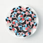 Patriotic Girl Headband Silicone Focal Beads US Independence Day 20pcs