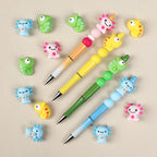 Silicone 3D Focal Beads Reptile Salamander Chameleon Expressive Eyes 20pcs 7