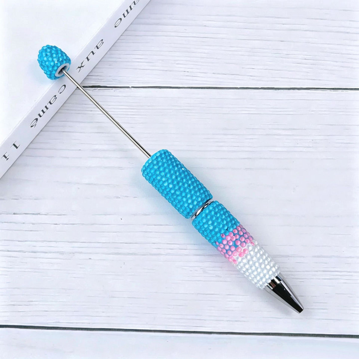 Creative DIY Candy Color Matching Rhinestones Beadable Pen 18