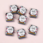 Silicone Focal Beads Library Reed Duck Book Phrase Set 20pcs 14