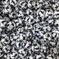 15mm Silicone Beads Play Football Print 50pcs