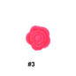 Double-Sided Flower Silicone Beads Multi Color Solid 50pcs 7