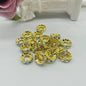Copper Round Spacer Beads 10mm Large Hole Rhinestone 100pcs 24