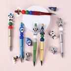Silicone 3D Focal Beads Autism Pet Love Puzzle Pattern Puppies Panda 9