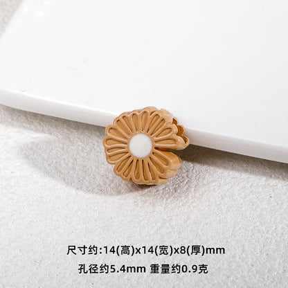 Bright Daisy Acrylic Flower Beads 14mm Round Shape 20pcs 7