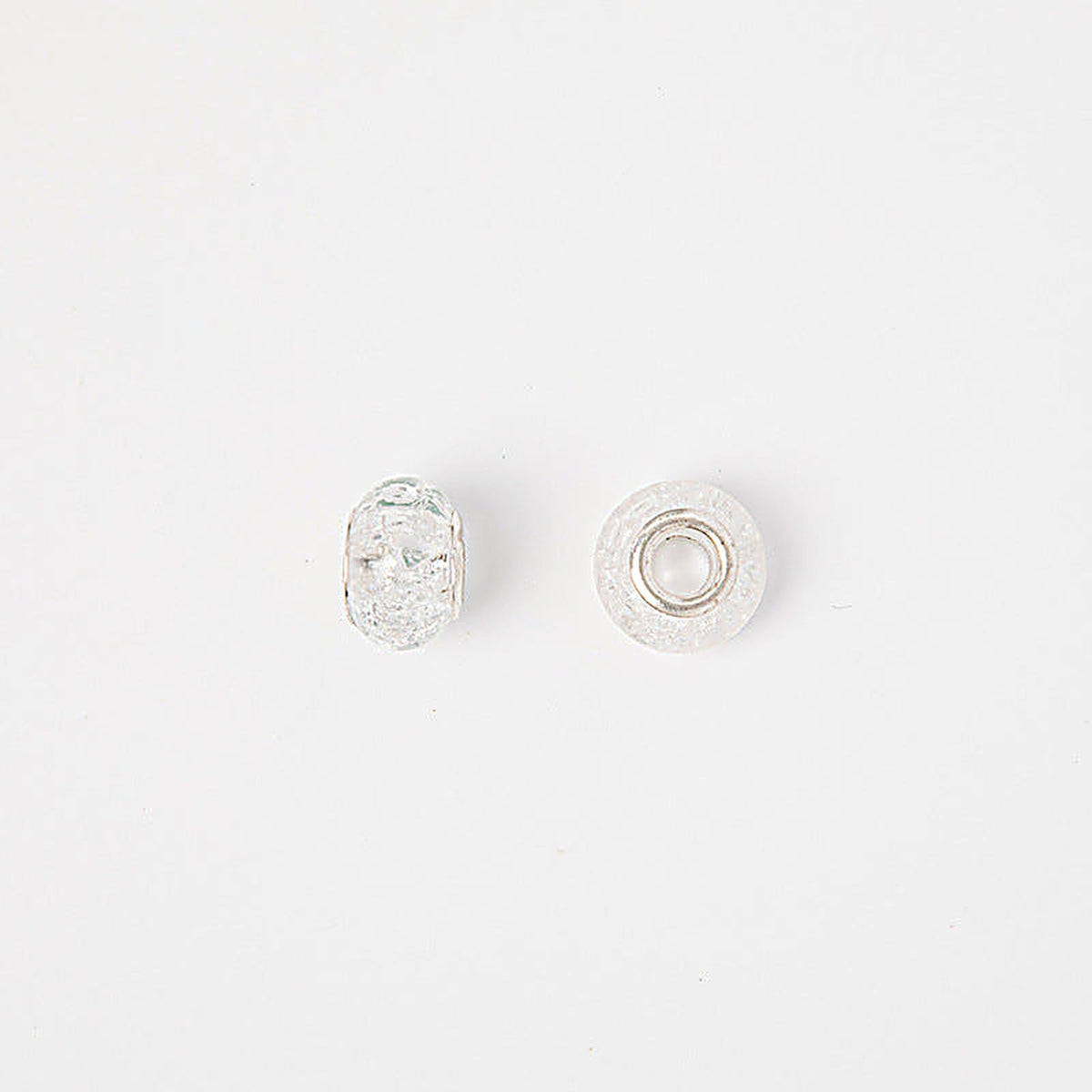 Acrylic Spacer Beads 14mm Crackle Large Hole 50pcs