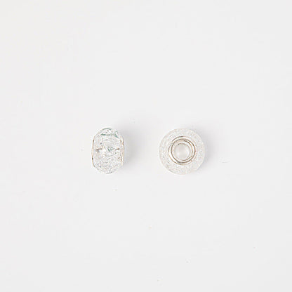Acrylic Spacer Beads 14mm Crackle Large Hole 50pcs