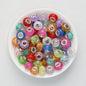 Acrylic Spacer Beads 14mm Crackle Large Hole 50pcs
