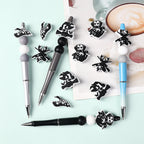 Silicone Focal Beads Hunting Season Black and White Wildlife Silhouettes 20pcs 8