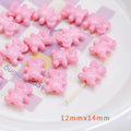 Colorful Bear Acrylic Beads 12x14mm Playful Design 20pcs 6