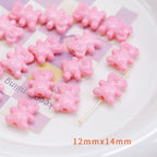 Colorful Bear Acrylic Beads 12x14mm Playful Design 20pcs 6