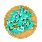 Silicone Focal Beads Reindeer Glitter Snowflake Design 20pcs 2