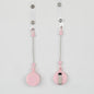 Beadable Badge Reels Retractable ID Keychain Clip - Light Pink