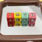 Spongebob Square Acrylic Square Beads 16mm Vibrant Cartoon Faces 10pcs