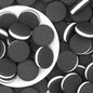 3D Black Cookie Silicone Focal Beads 20pcs