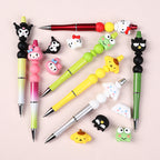 Silicone 3D Focal Beads Sanrio Avatar Smiling Faces Mixed Set 20pcs 7