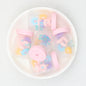 3D Daisy Orange Ice Cream Glitter Bottle Silicone Focal Beads 10pcs 7