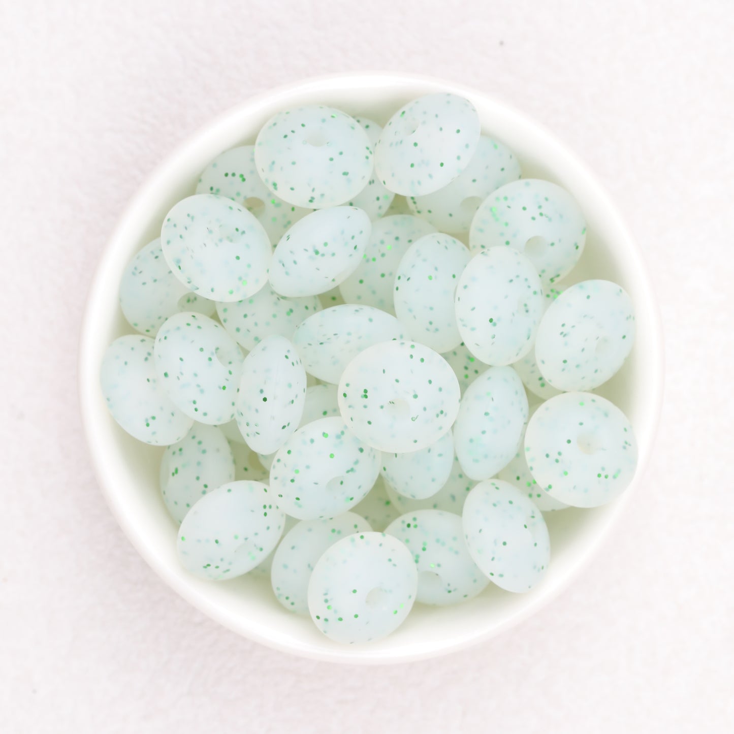 12mm Glitter Silicone Round Spacer Beads Assorted Colors 50pcs 9