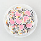Silicone Focal Beads Just A Girl Who Loves Reading Pink Book Floral Text 20pcs