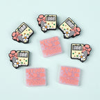 Silicone Focal Beads Library Reed Duck Book Phrase Set 20pcs 4