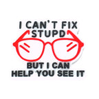 Silicone Focal Beads Eyeglasses With Witty Quote 20pcs